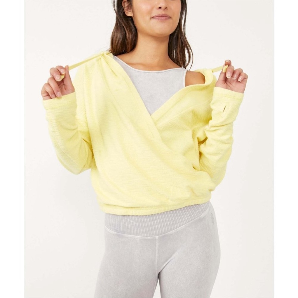 Free people cross crossed sweatshirt NWT